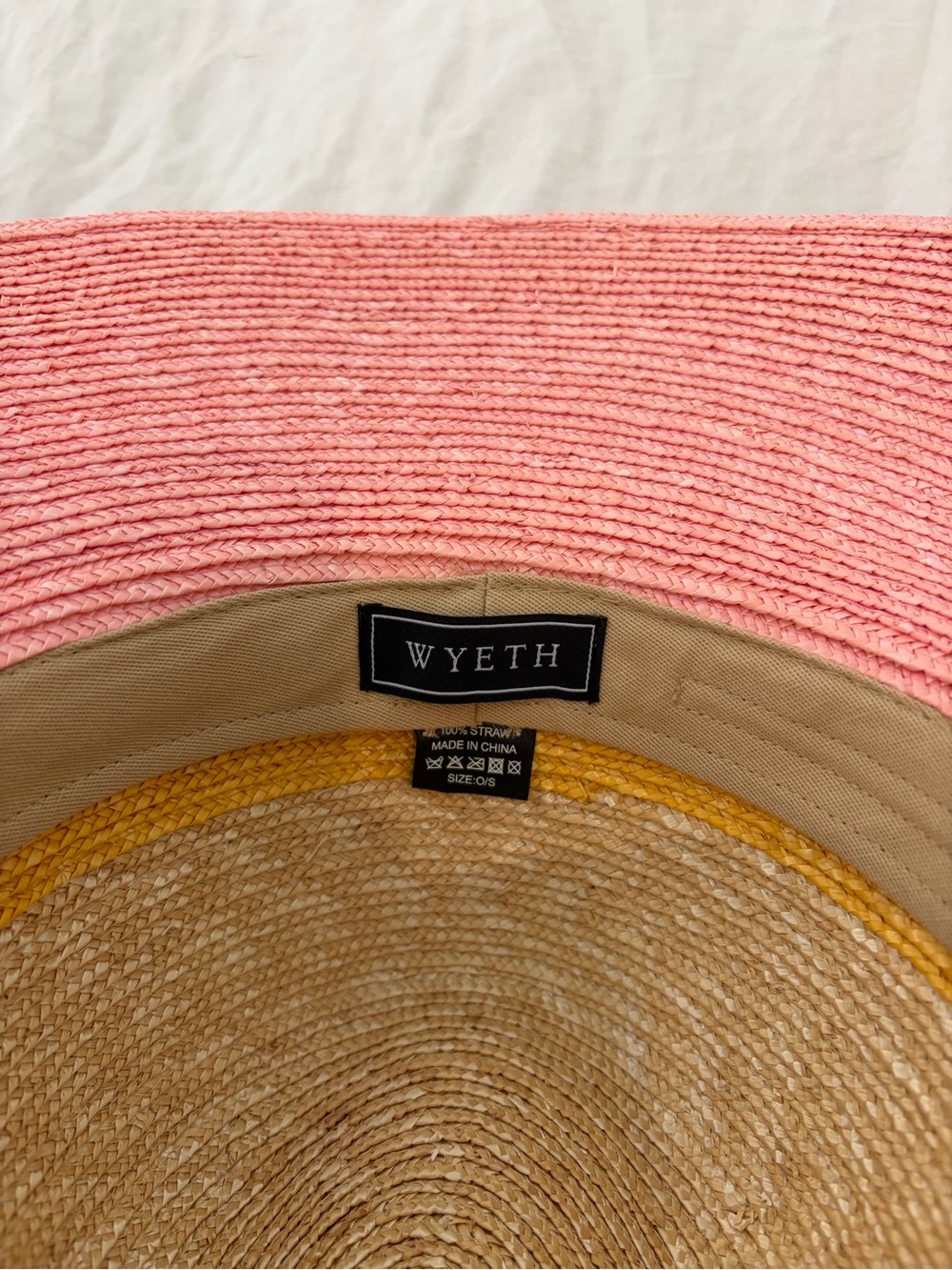 Wyeth Bondi Wheat Straw Rancher in Pink and Gold - Picture 4 of 4